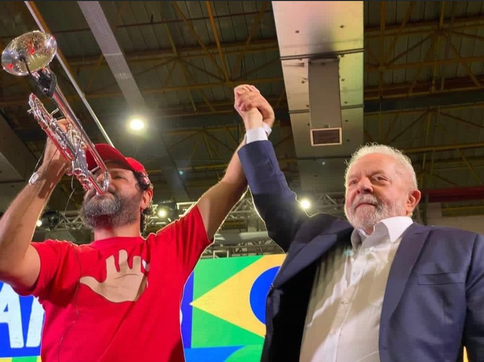 Fabiano Trompetista com Lula
